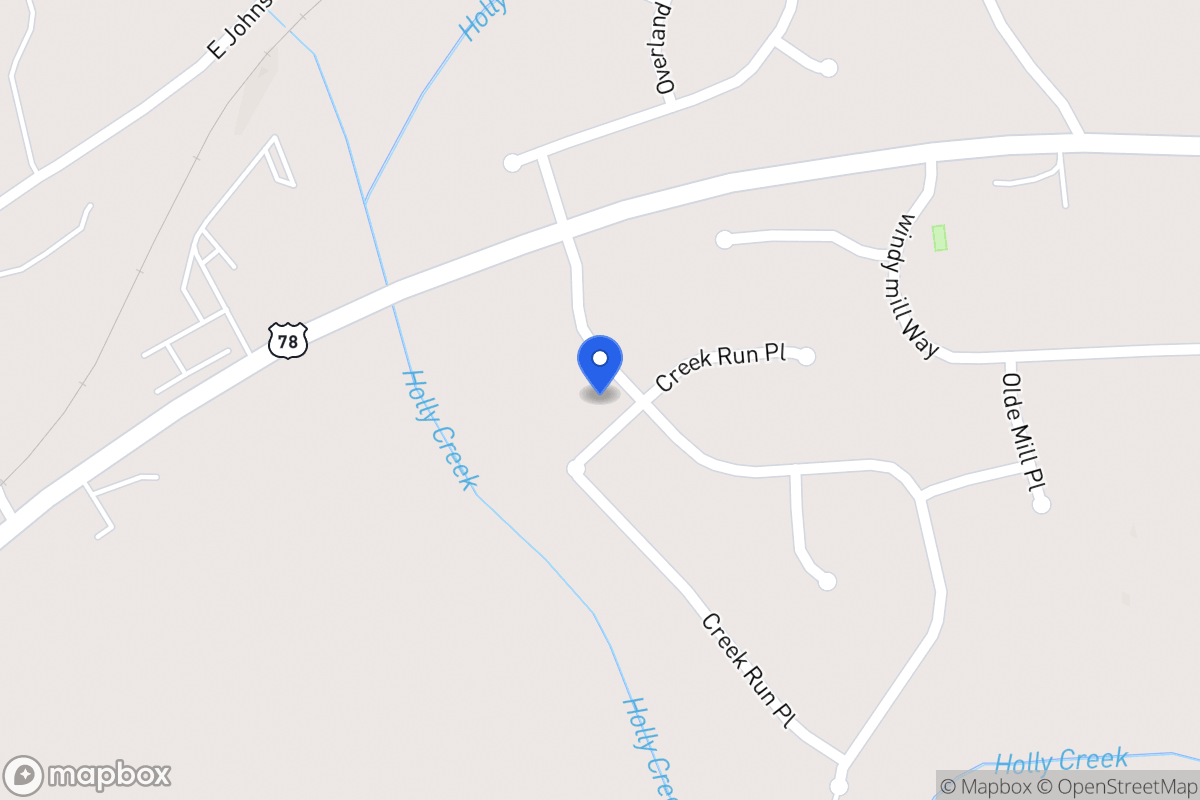 Map of 974 Creek Run Pl