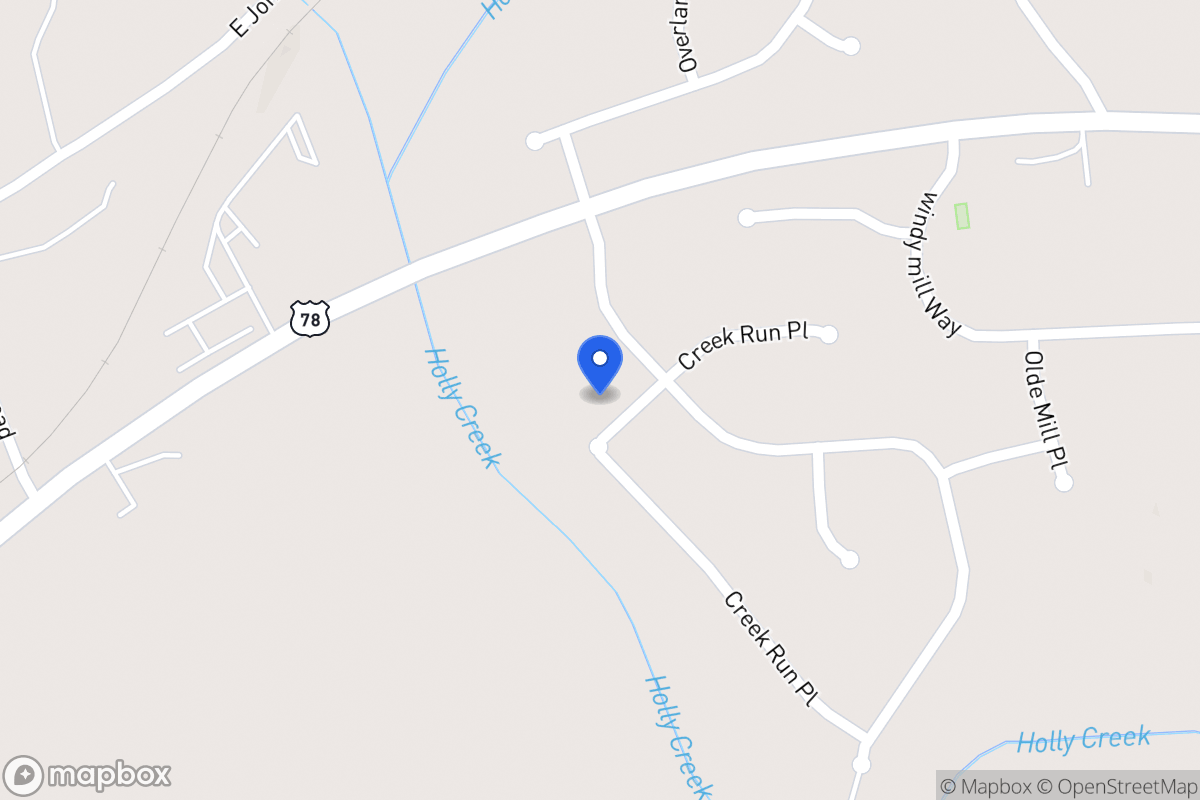 Map of 970 Creek Run Pl