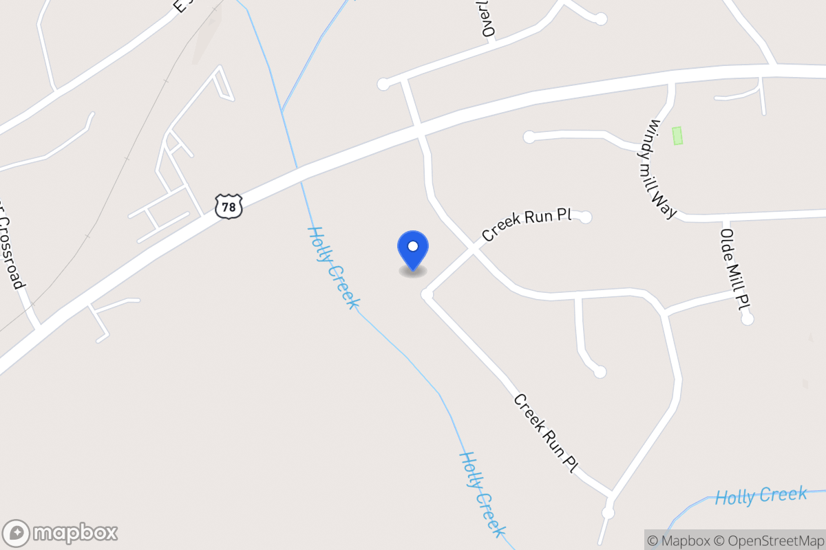 Map of 966 Creek Run Pl