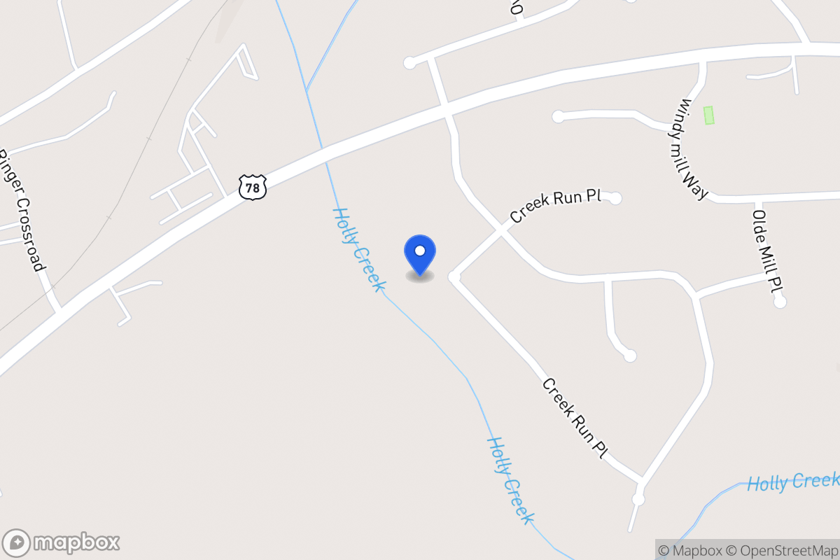 Map of 962 Creek Run Pl