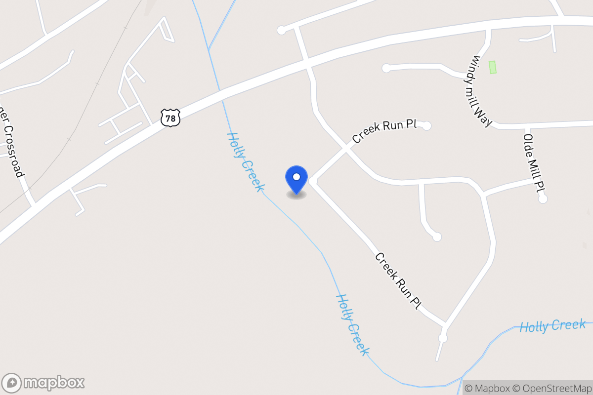 Map of 958 Creek Run Pl