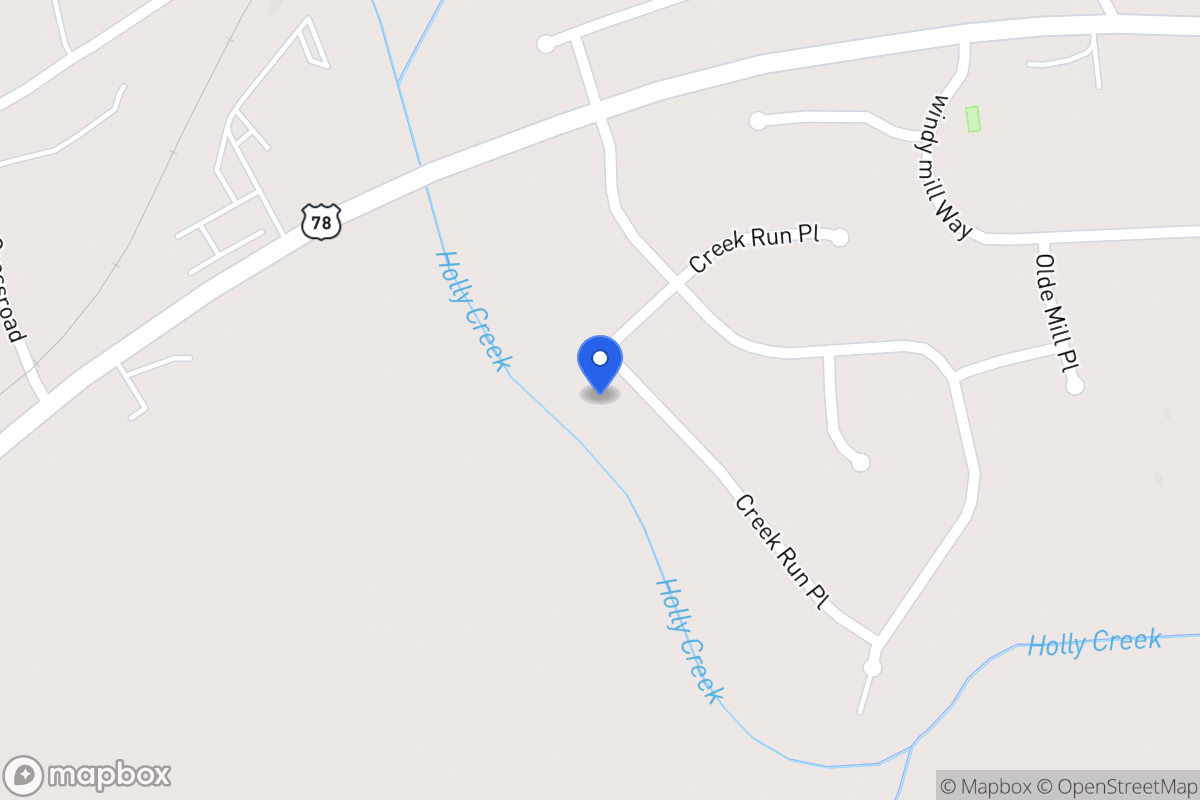 Map of 954 Creek Run Pl