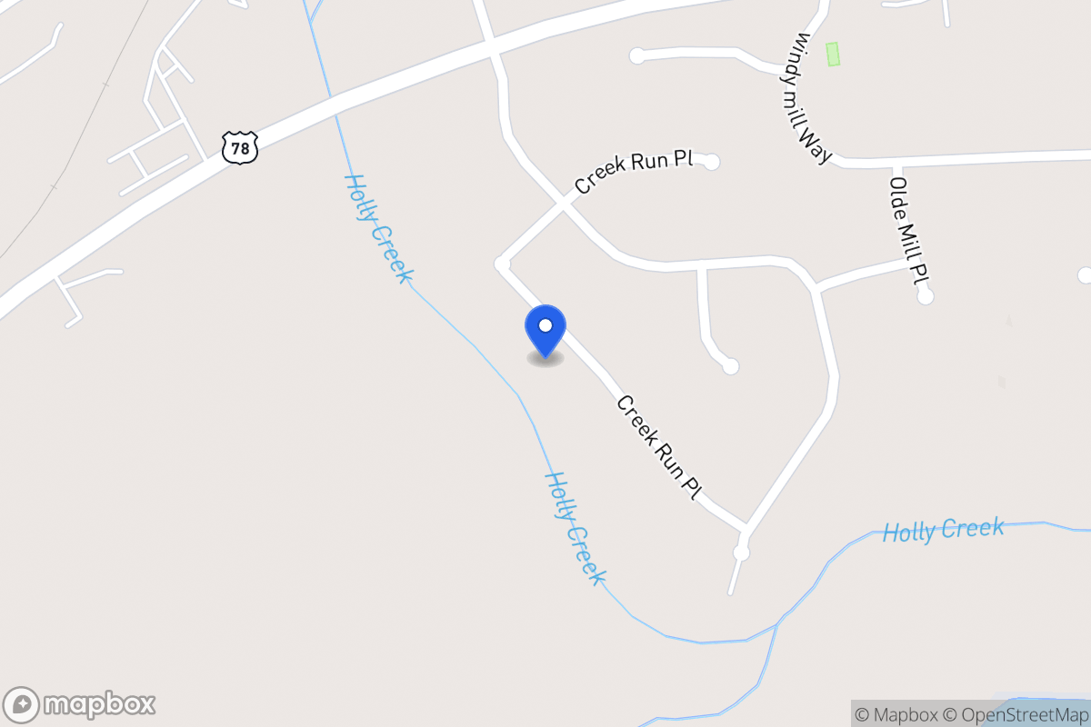 Map of 942 Creek Run Pl