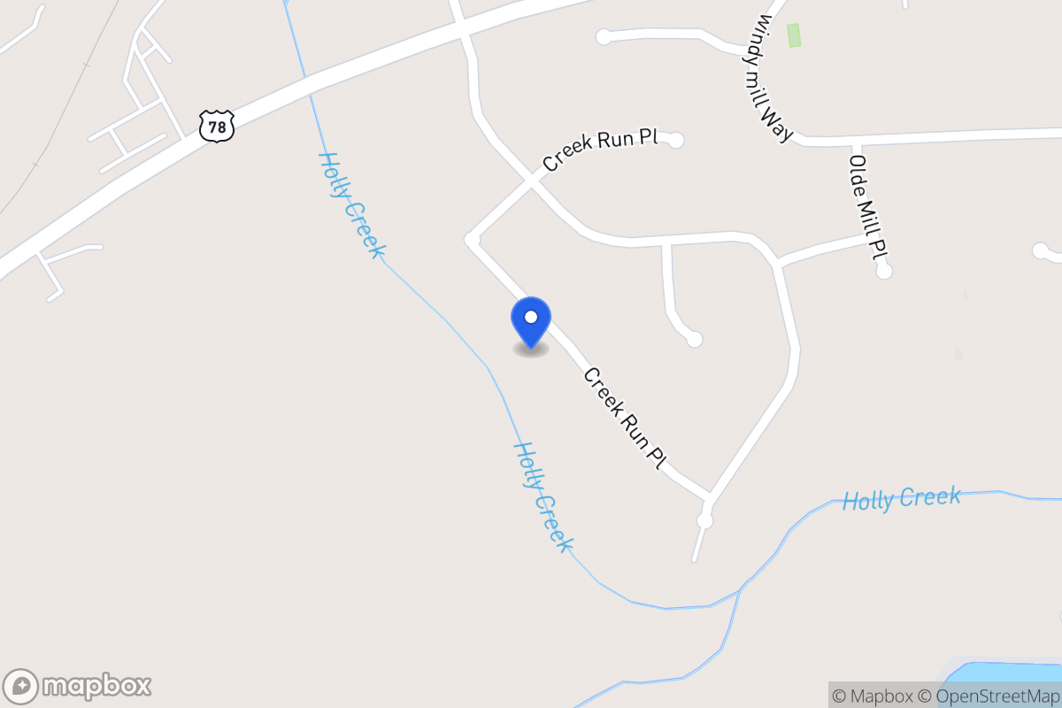 Map of 938 Creek Run Pl