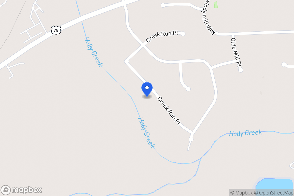 Map of 934 Creek Run Pl