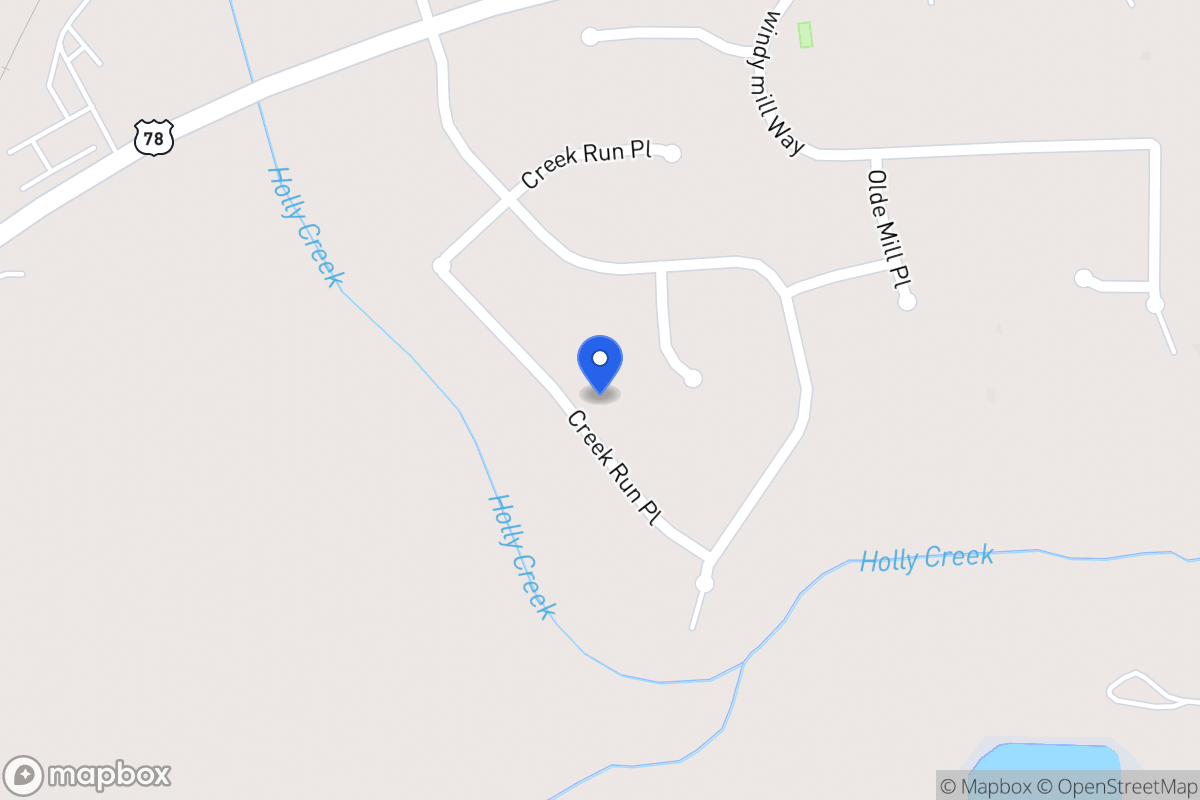 Map of 927 Creek Run Pl