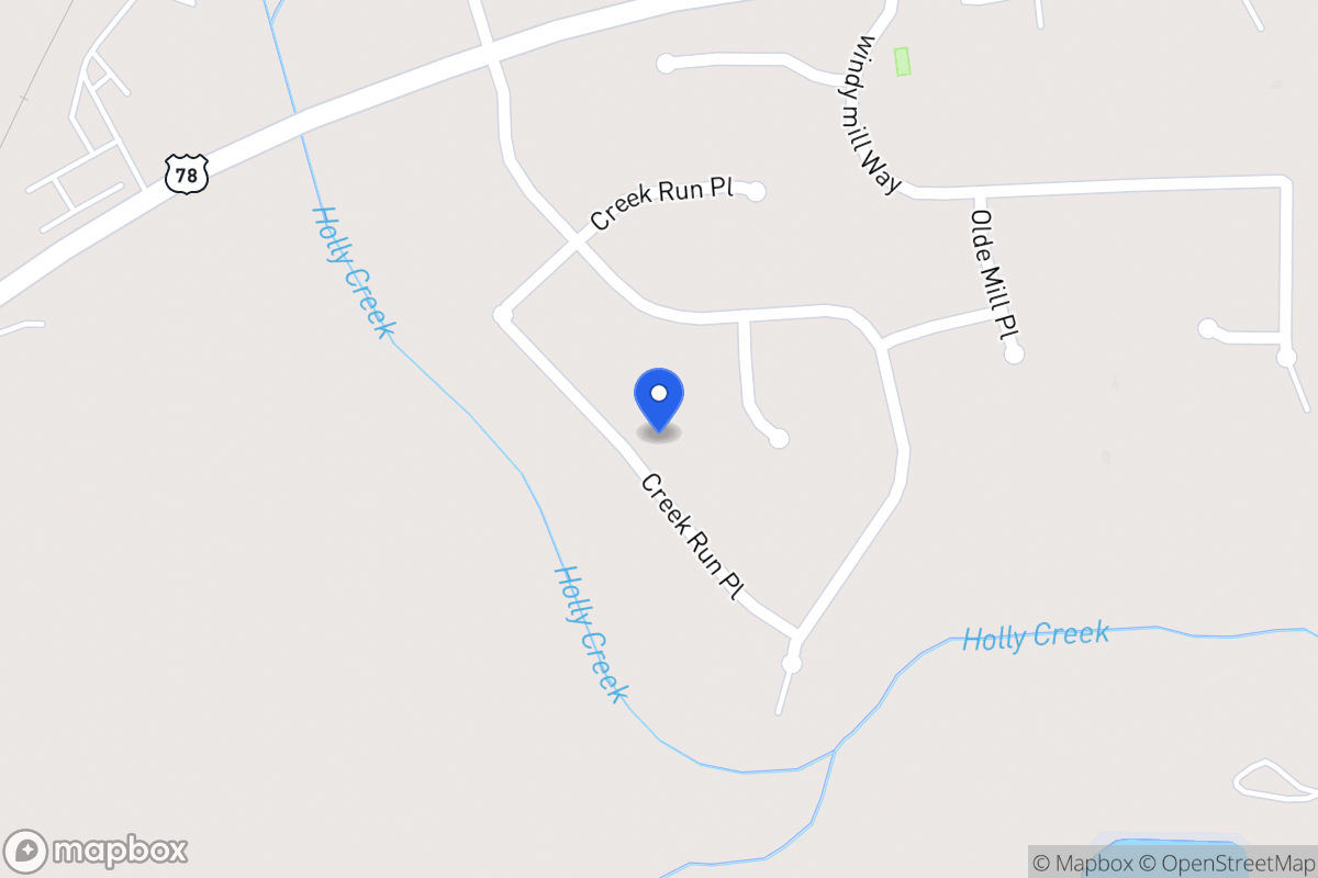 Map of 931 Creek Run Pl