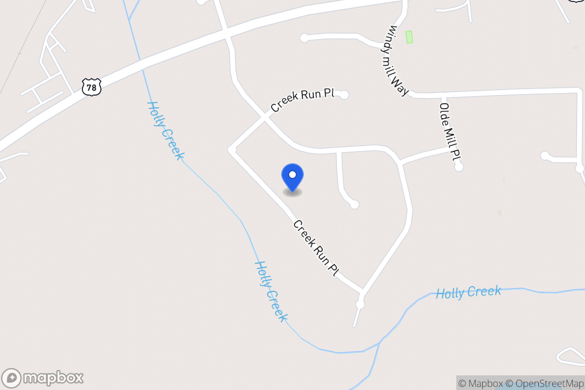 Map of 935 Creek Run Pl