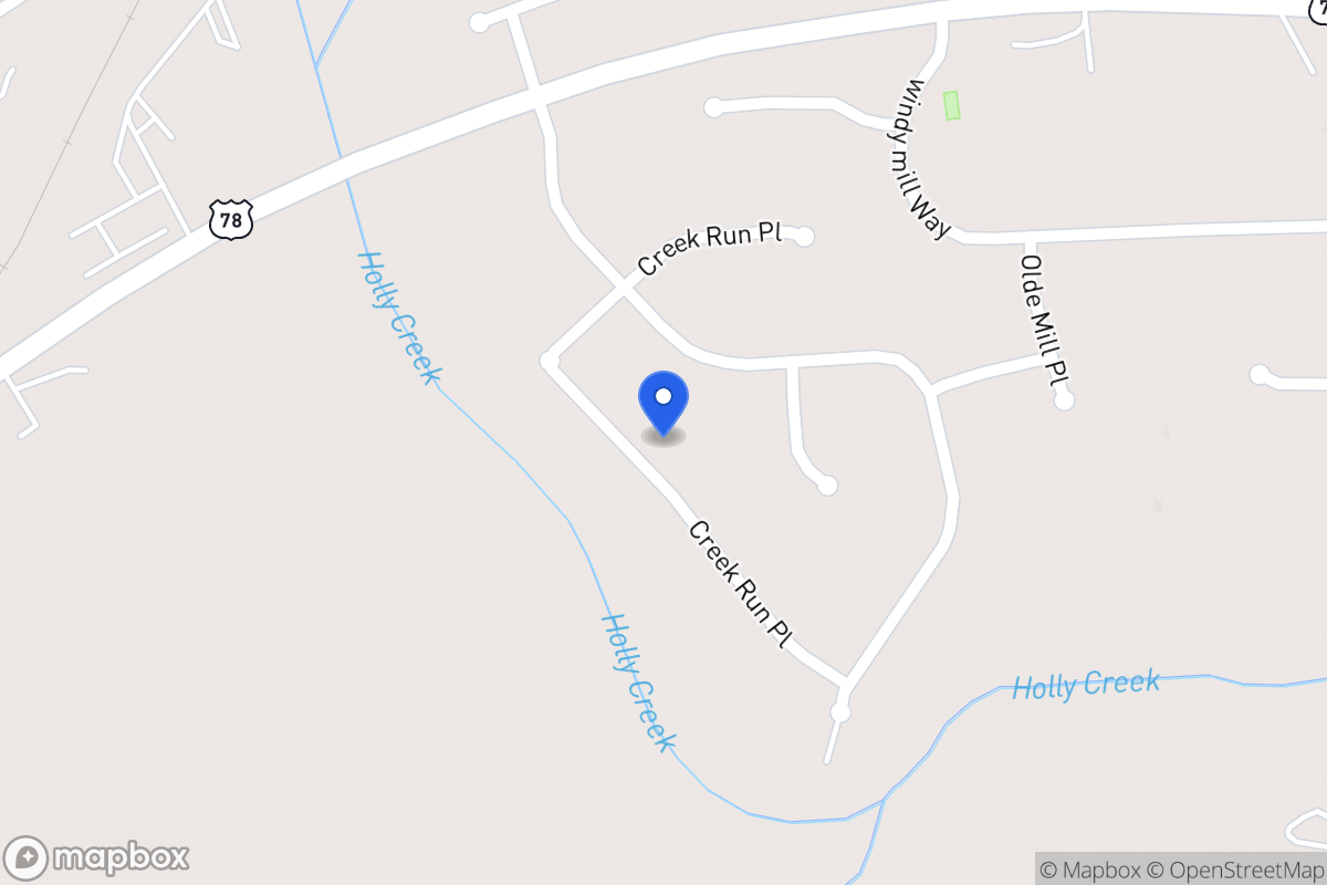 Map of 939 Creek Run Pl