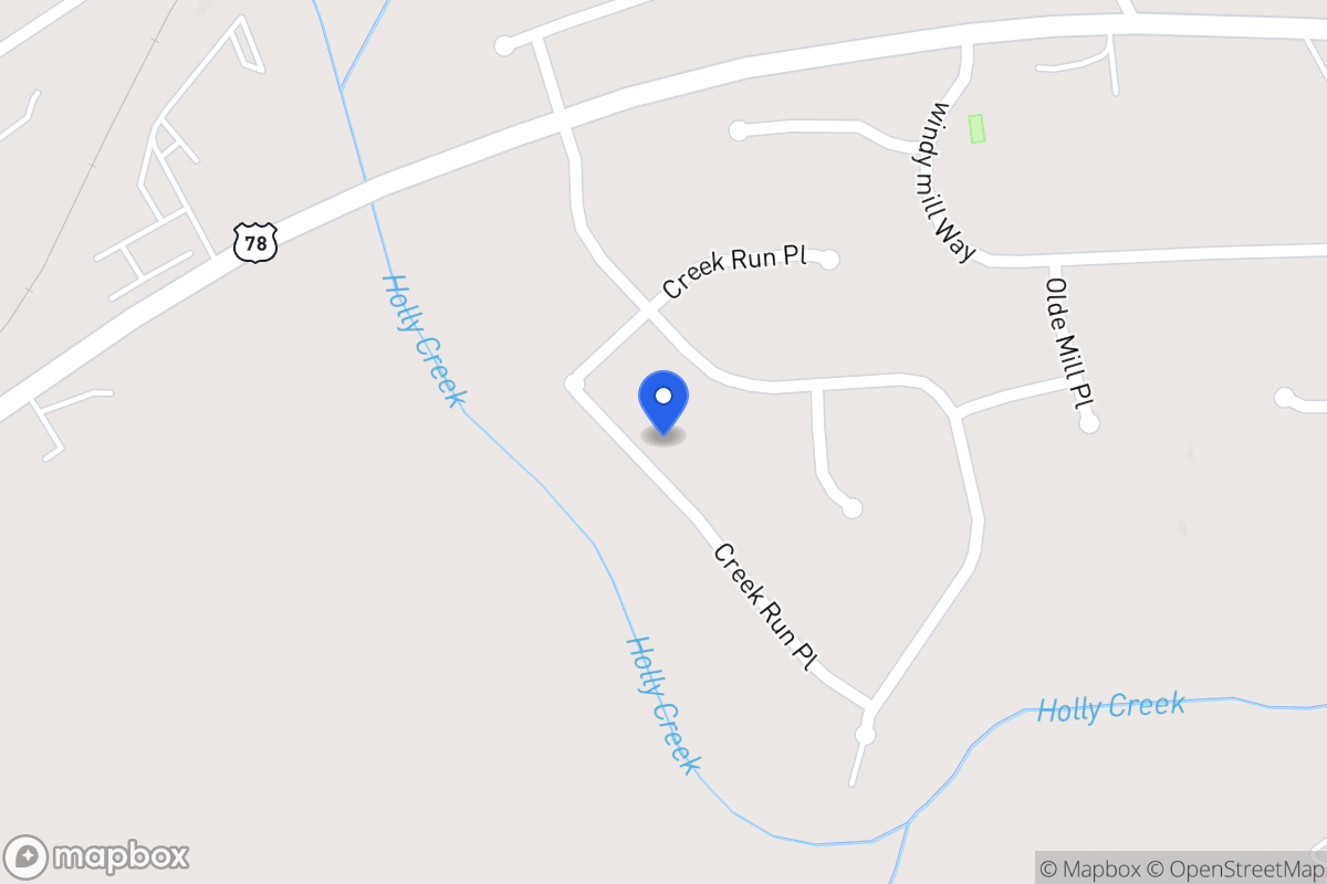 Map of 943 Creek Run Pl