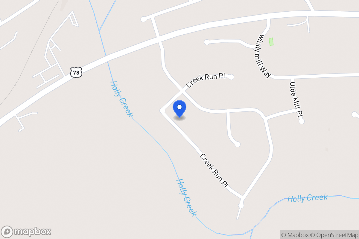 Map of 947 Creek Run Pl