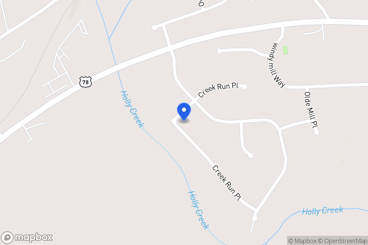 Map of 951 Creek Run Pl