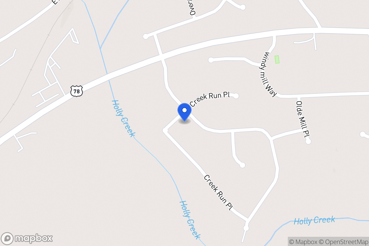 Map of 973 Creek Run Pl
