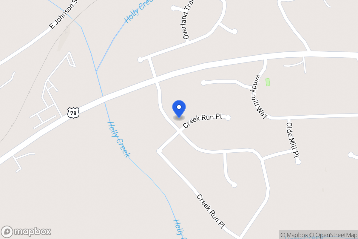 Map of 980 Creek Run Pl