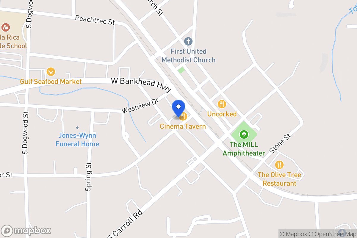 Map of 113 S Candler St
