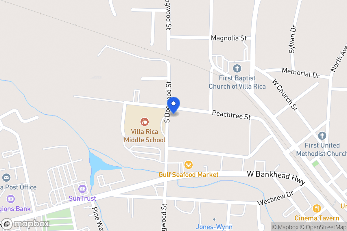 Map of 216 Peachtree St