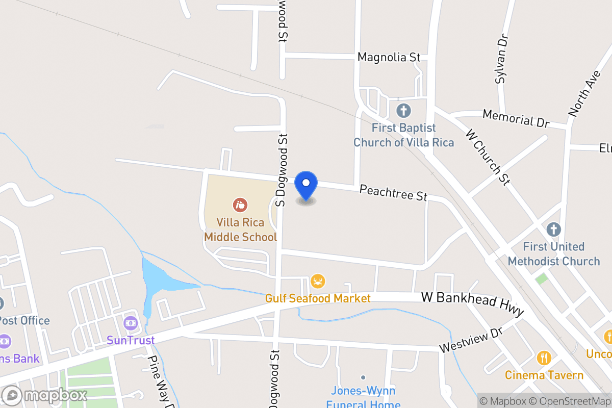 Map of 212 Peachtree St