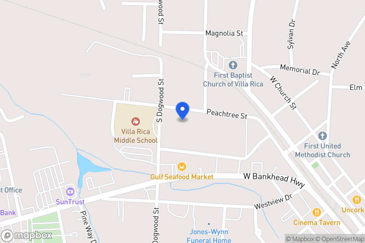 Map of 208 Peachtree St