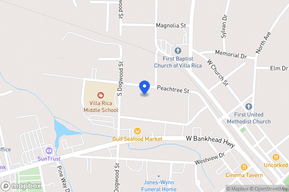 Map of 206 Peachtree St