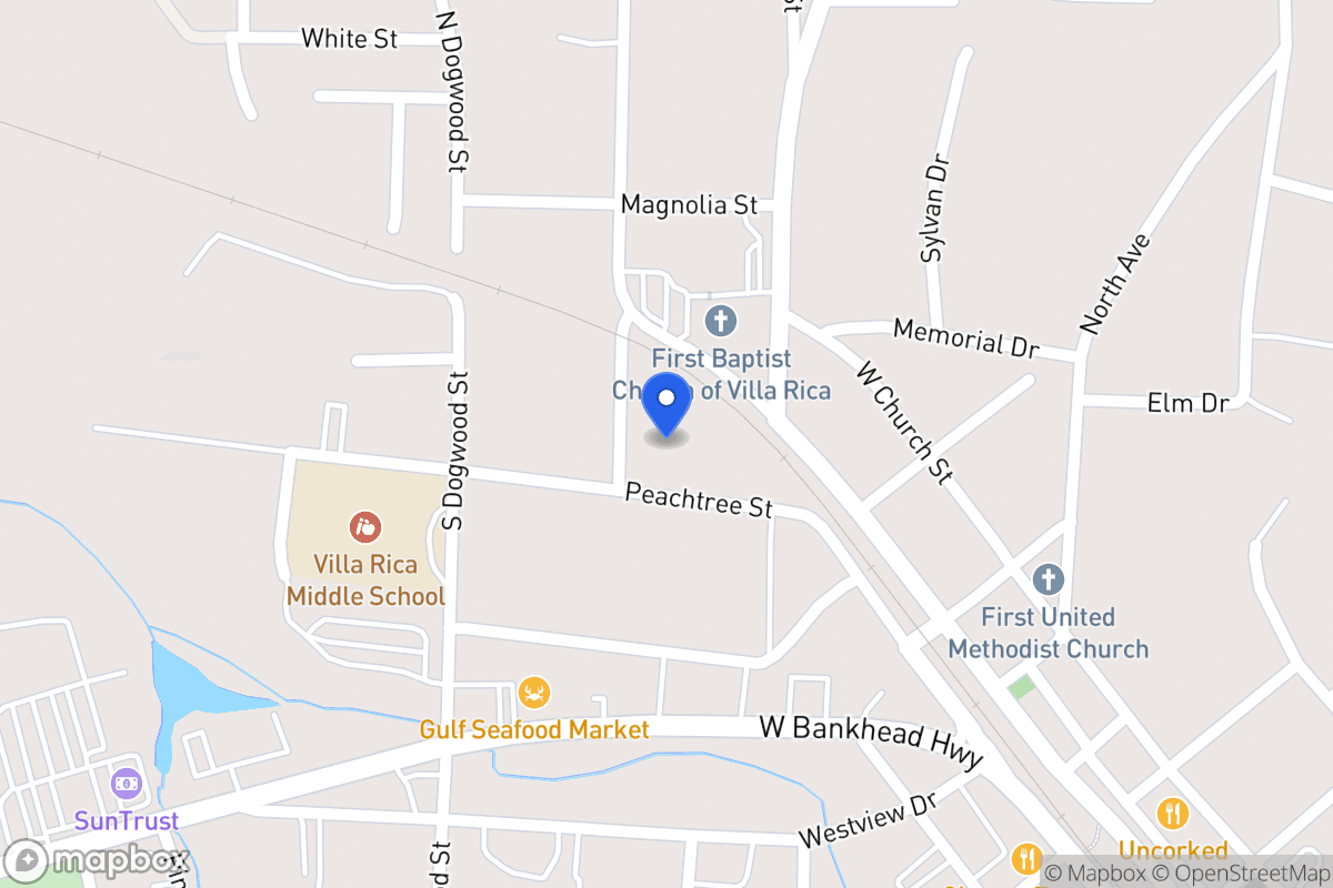 Map of 117 Peachtree St