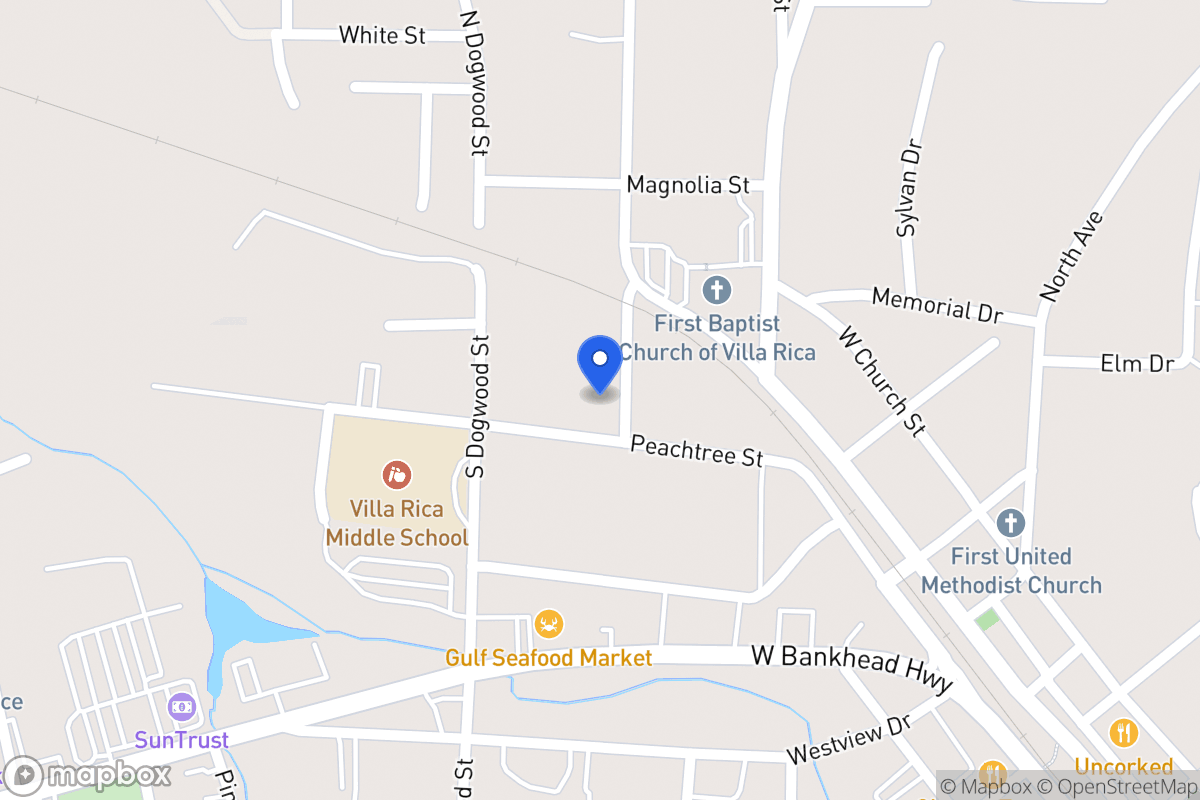 Map of 203 Peachtree St