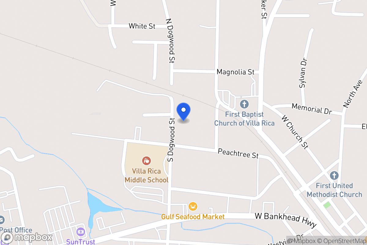 Map of 215 Peachtree St