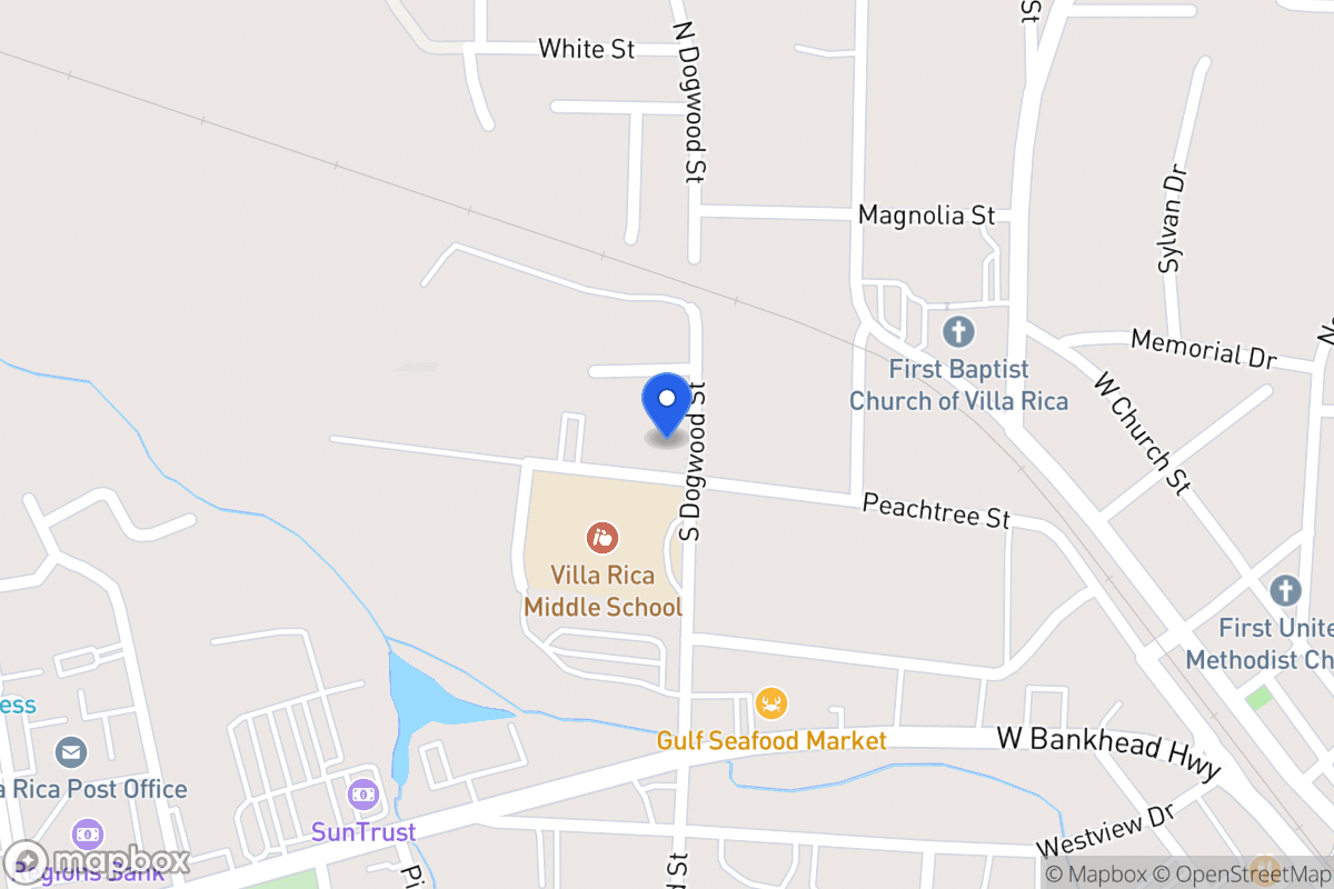 Map of 301 Peachtree St