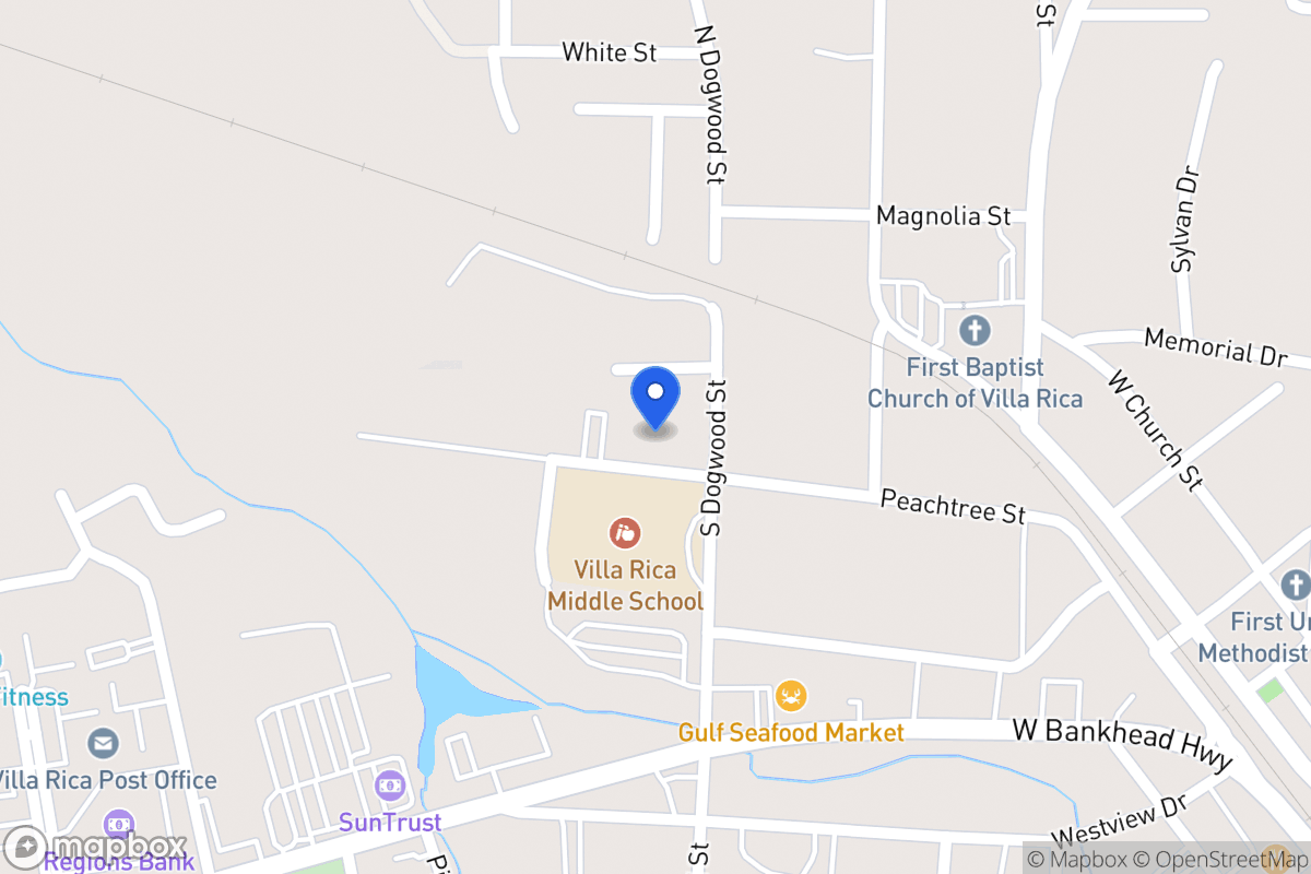 Map of 307 Peachtree St