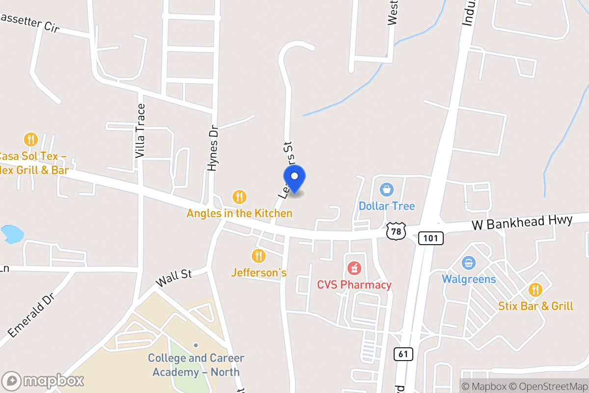 Map of 751 W Bankhead Hwy