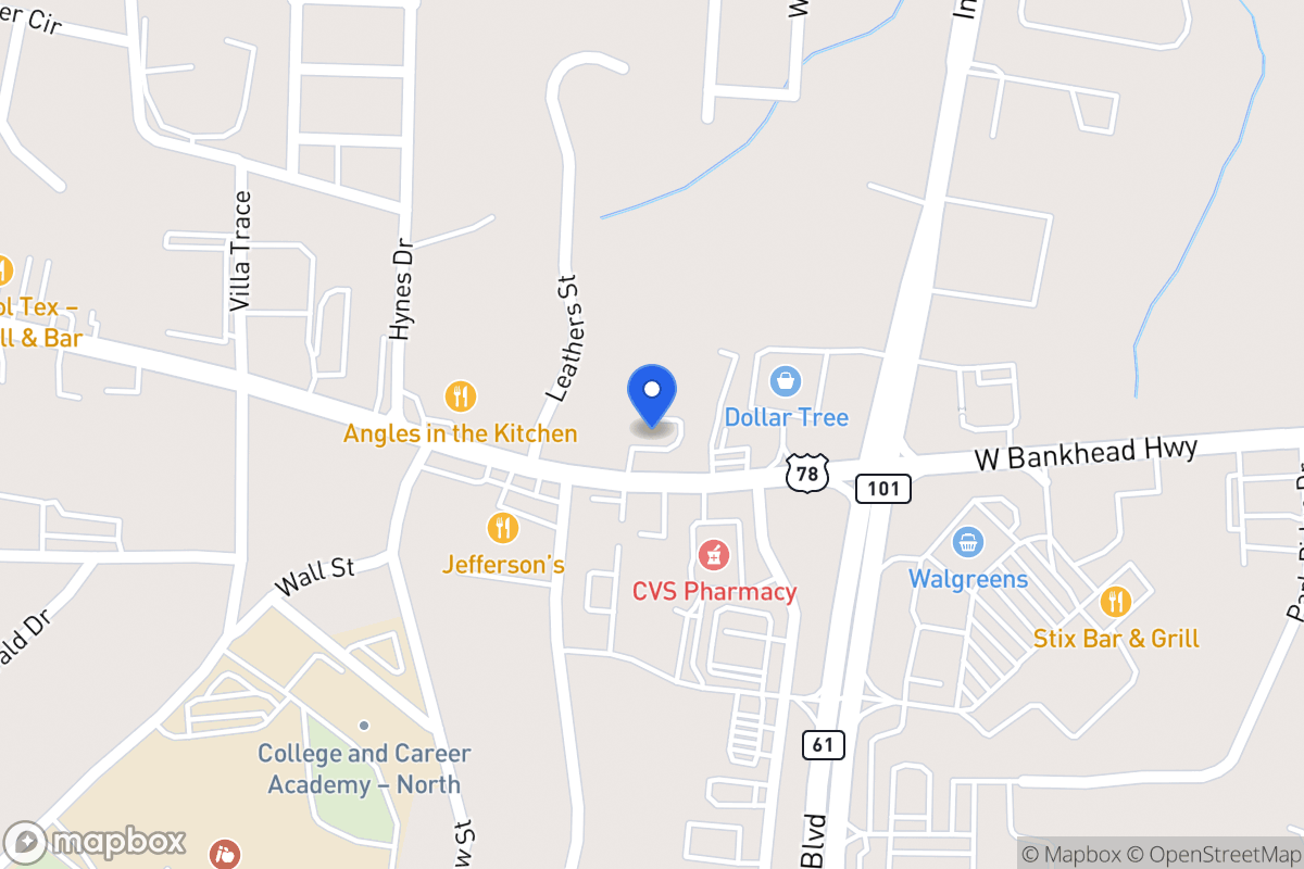 Map of 743 W Bankhead Hwy