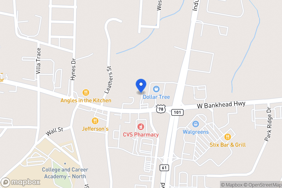 Map of 737 W Bankhead Hwy