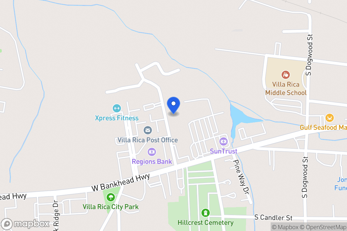 Map of Horace Luther Dr