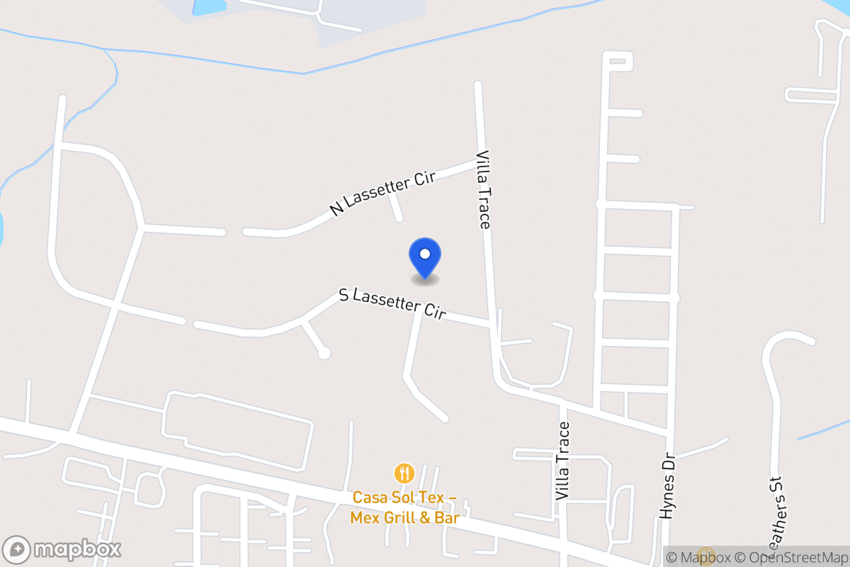 Map of 911 S Lassetter Cir