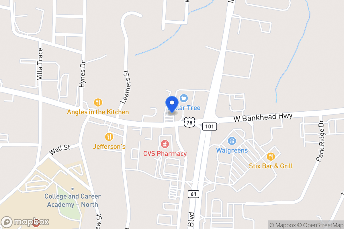 Map of 733 Bankhead Hwy