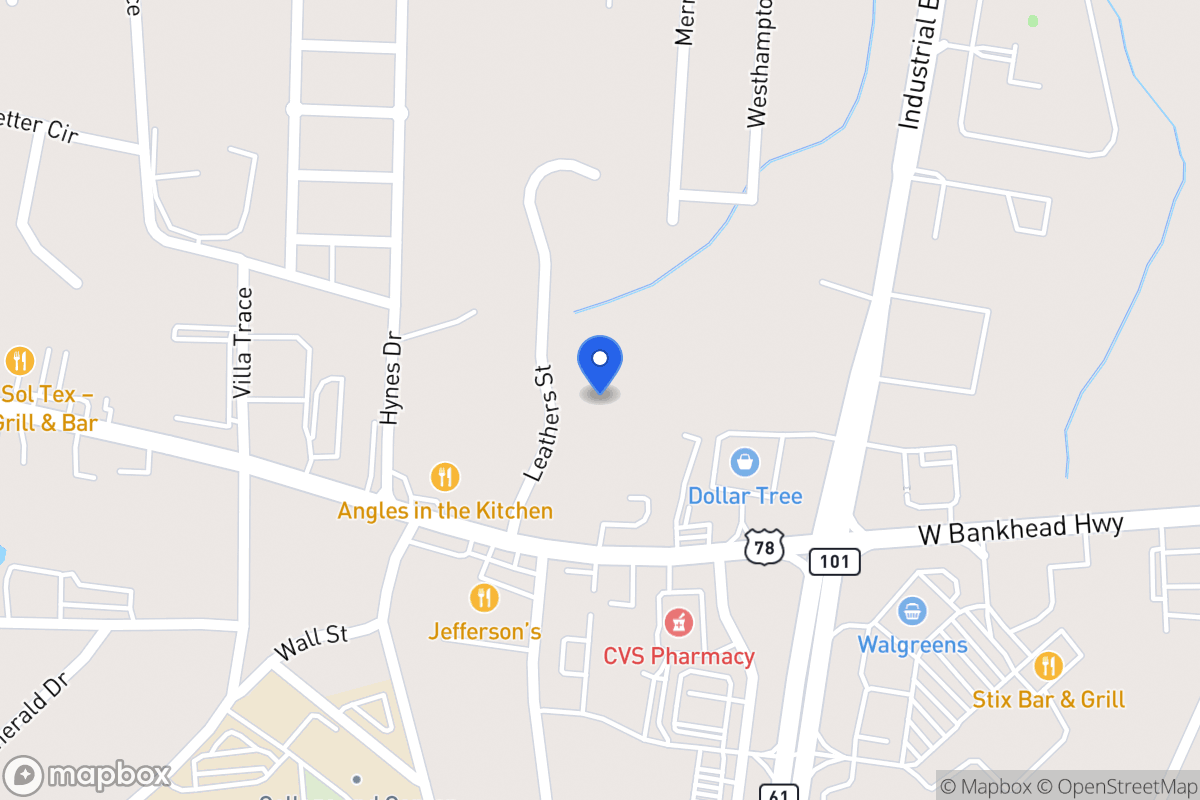 Map of 753 W Bankhead Hwy