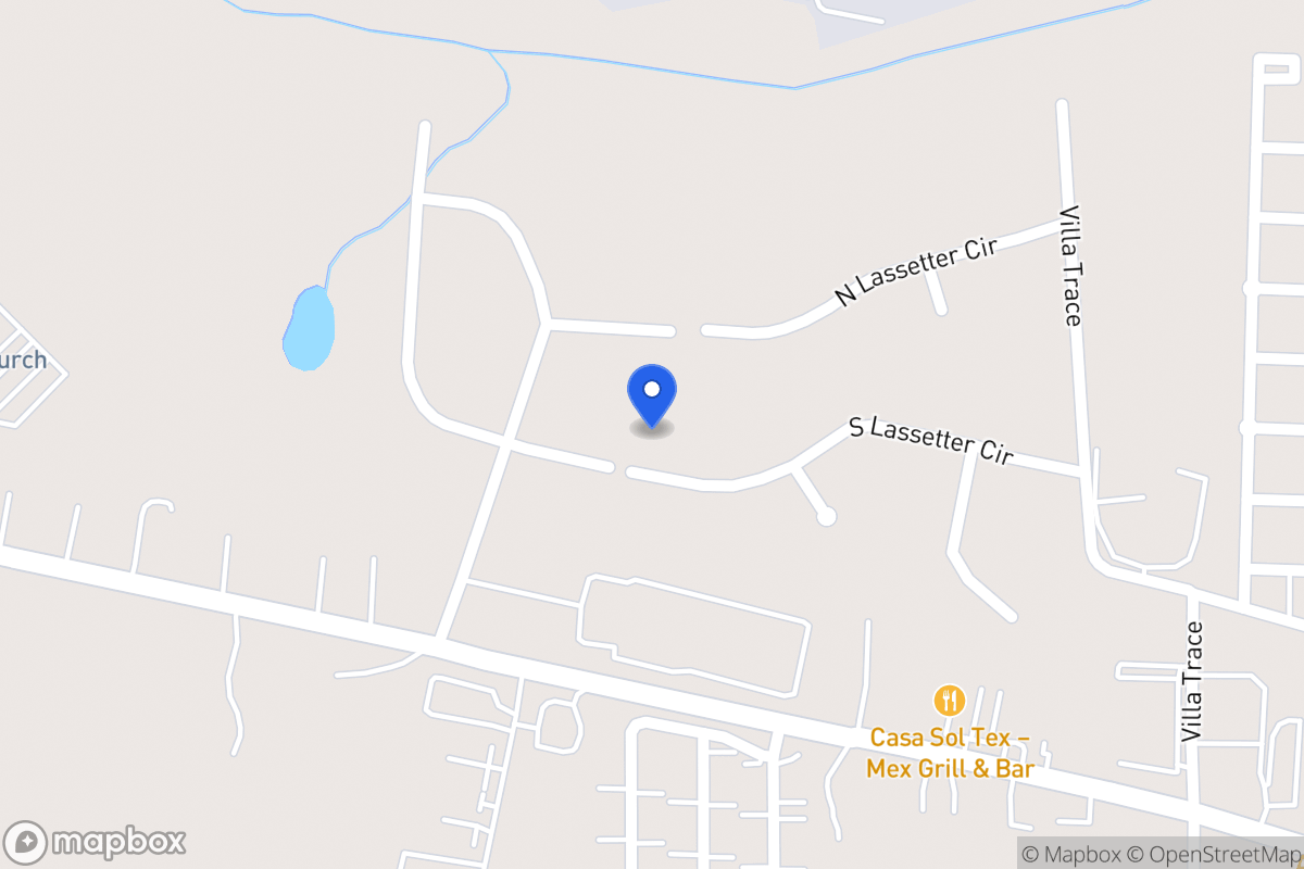 Map of 993 S Lasseter Cir