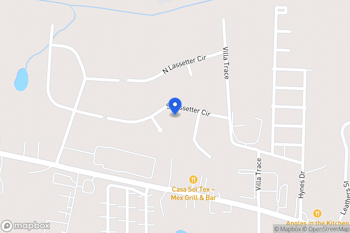 Map of 940 S Lasseter Cir