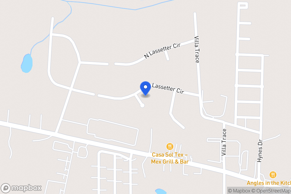 Map of 952 S Lasseter Cir