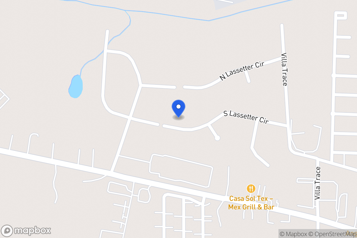 Map of 985 S Lasseter Cir