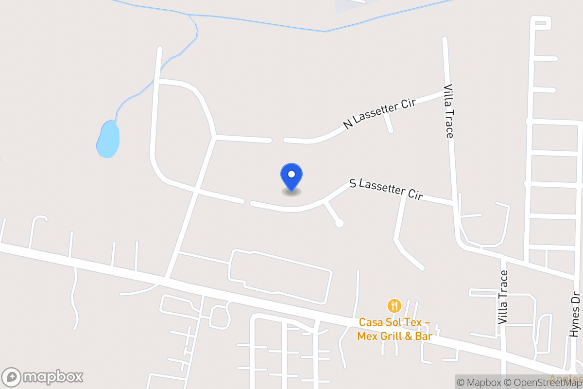 Map of 977 S Lasseter Cir