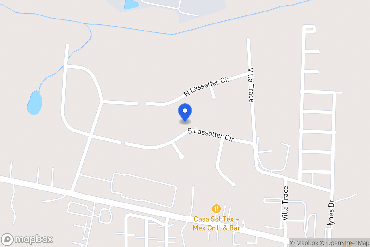 Map of 939 S Lassetter Cir