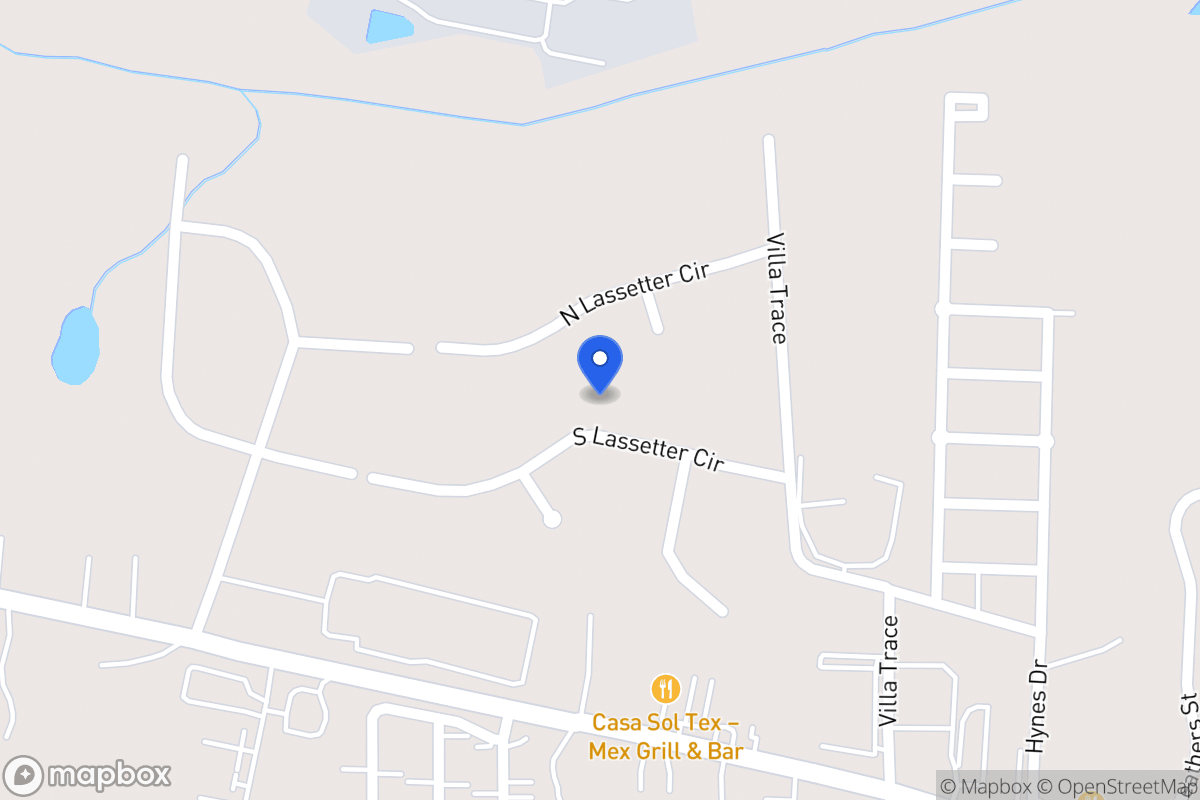 Map of 937 S Lasseter Cir