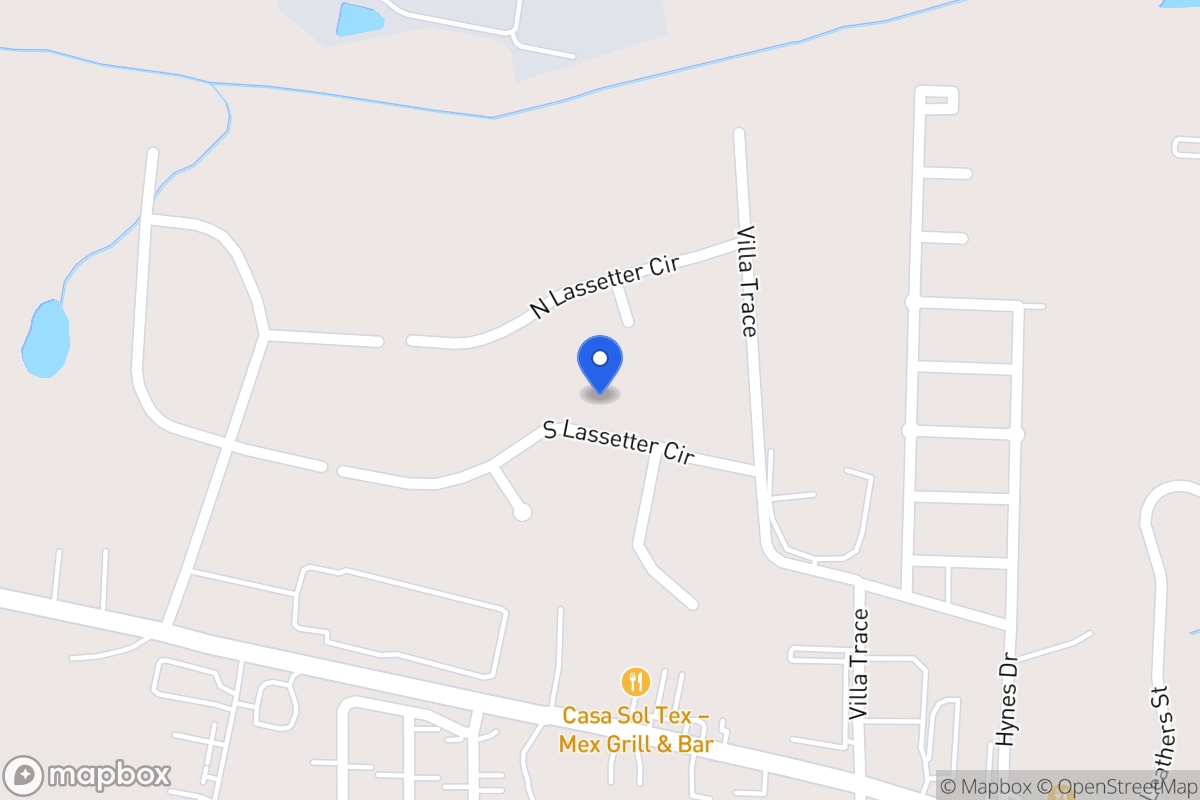 Map of 925 S Lasseter Cir