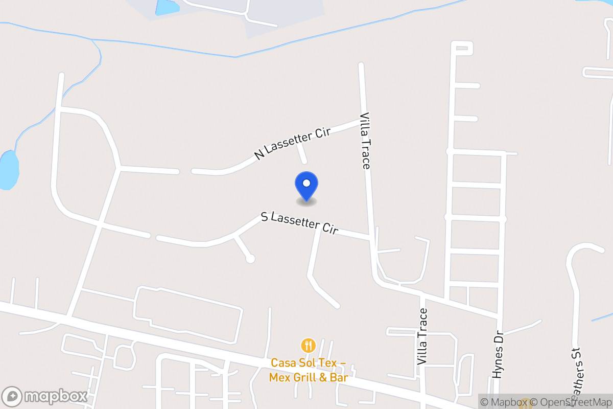 Map of 923 S Lasseter Cir