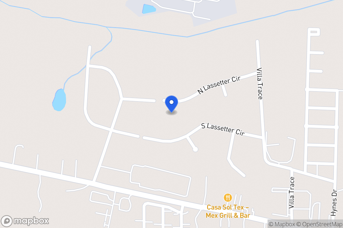 Map of 936 N Lassetter Cir