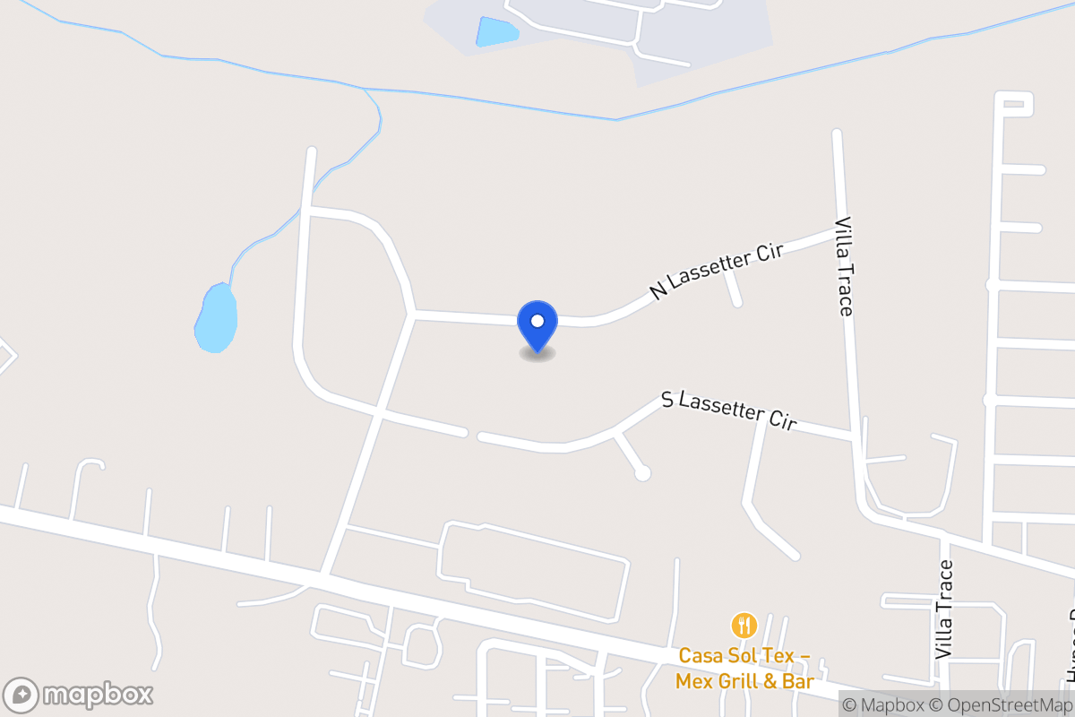 Map of 940 N Lassetter Cir