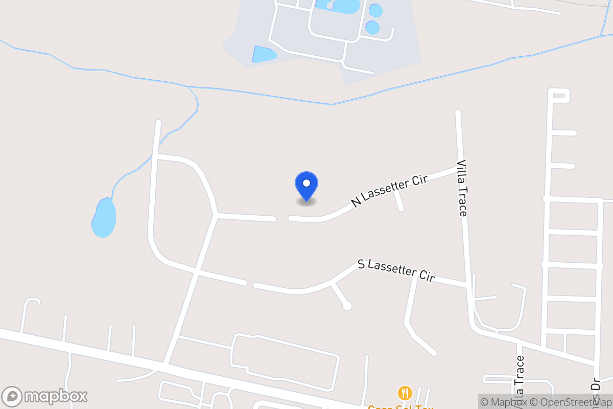 Map of 935 N Lassetter Cir