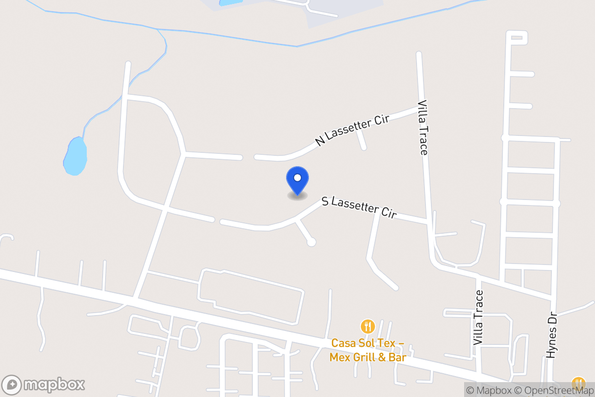 Map of 945 S Lasseter Cir