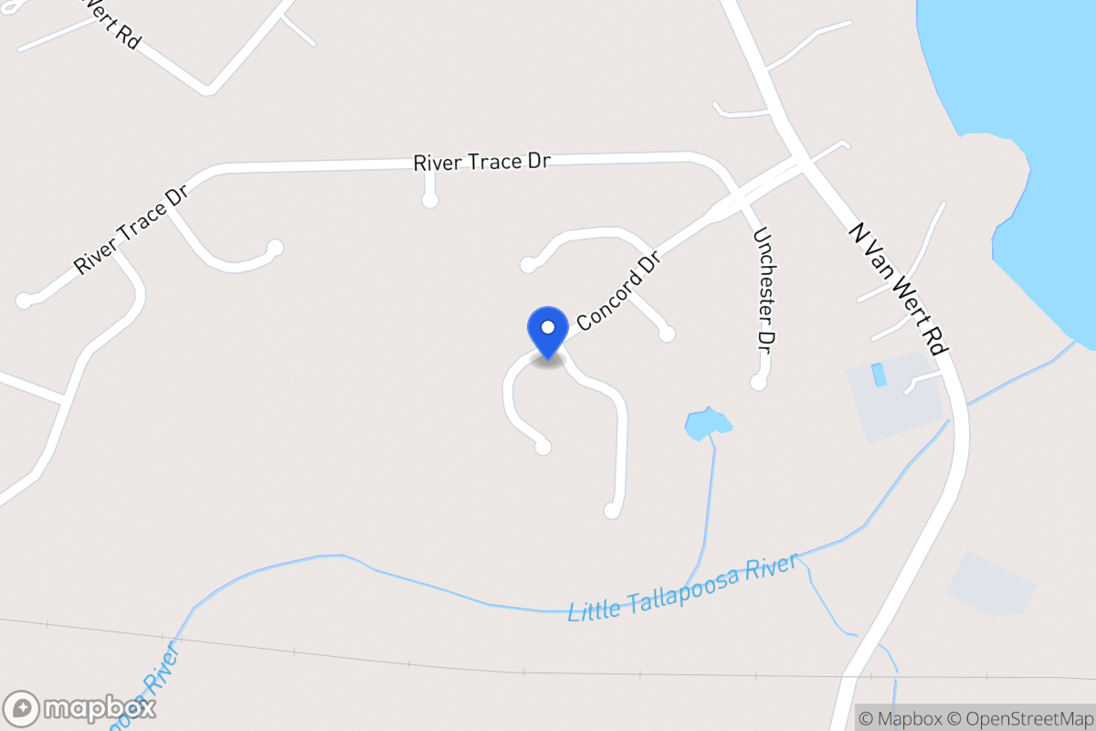 Map of 601 Sheffield Ct