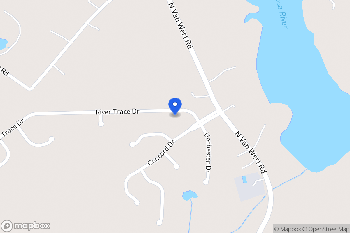 Map of 318 River Trace Dr